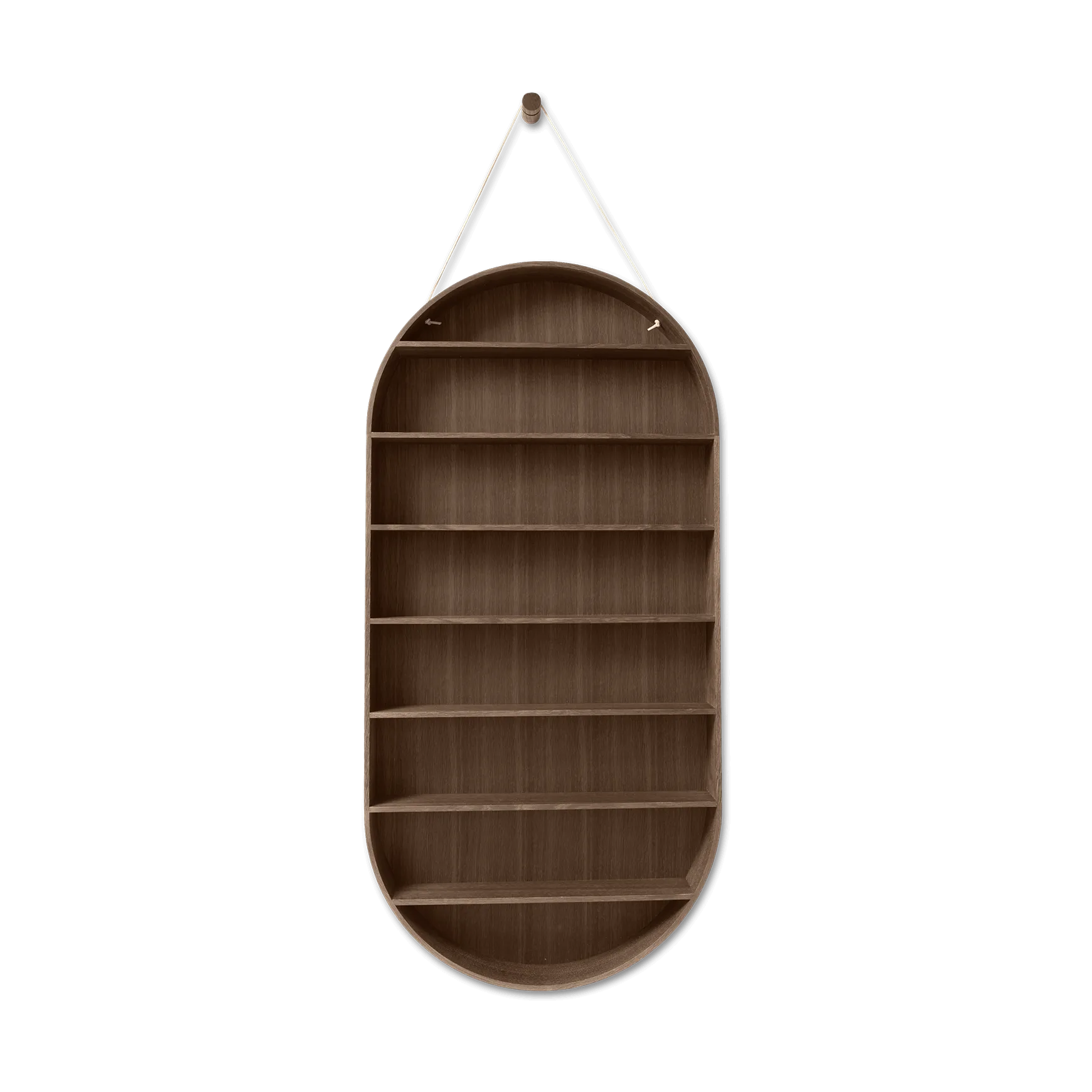 Oval Dorm hylla, Smoked oak Ferm Living