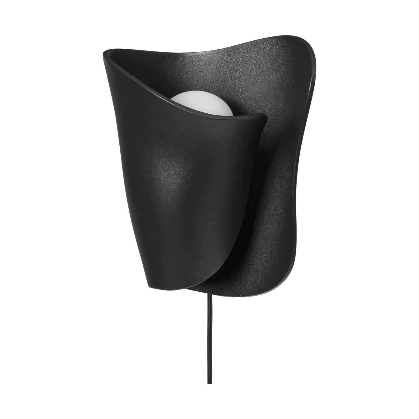 Oyster wall sconce vägglampa, Black Ferm Living