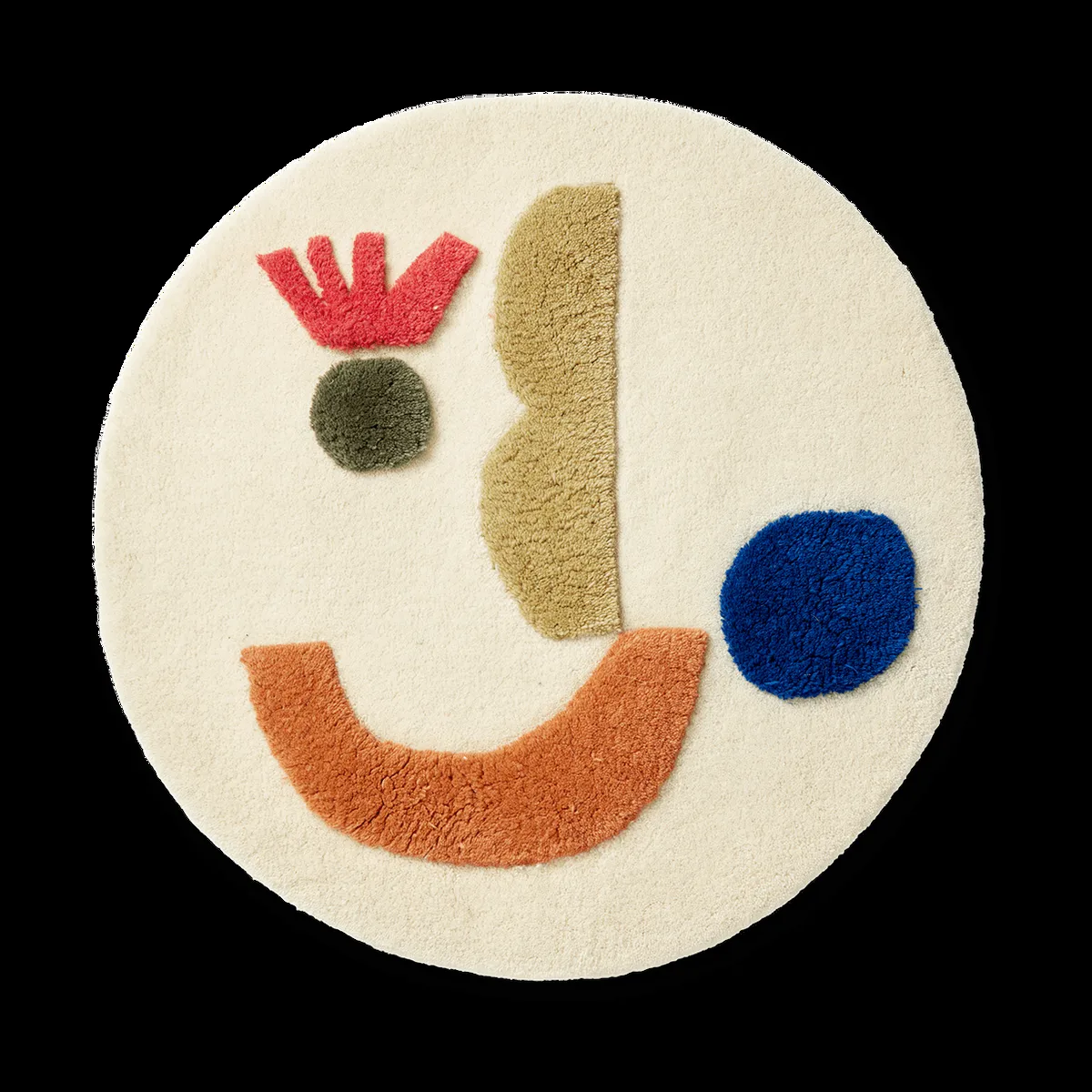 ferm LIVING Panto tuftad matta Off white, Ø70 cm