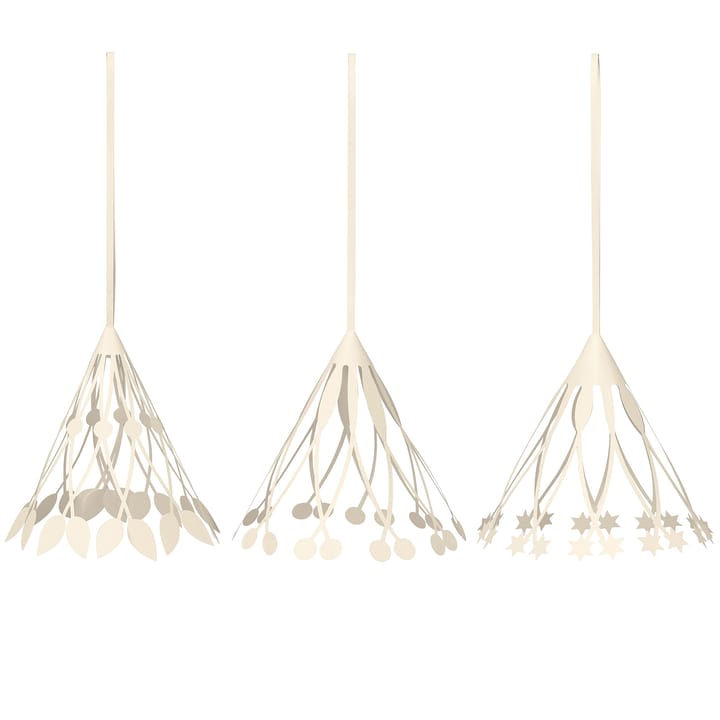 Paper tassels julhänge vit 3-pack, Off-white Ferm Living