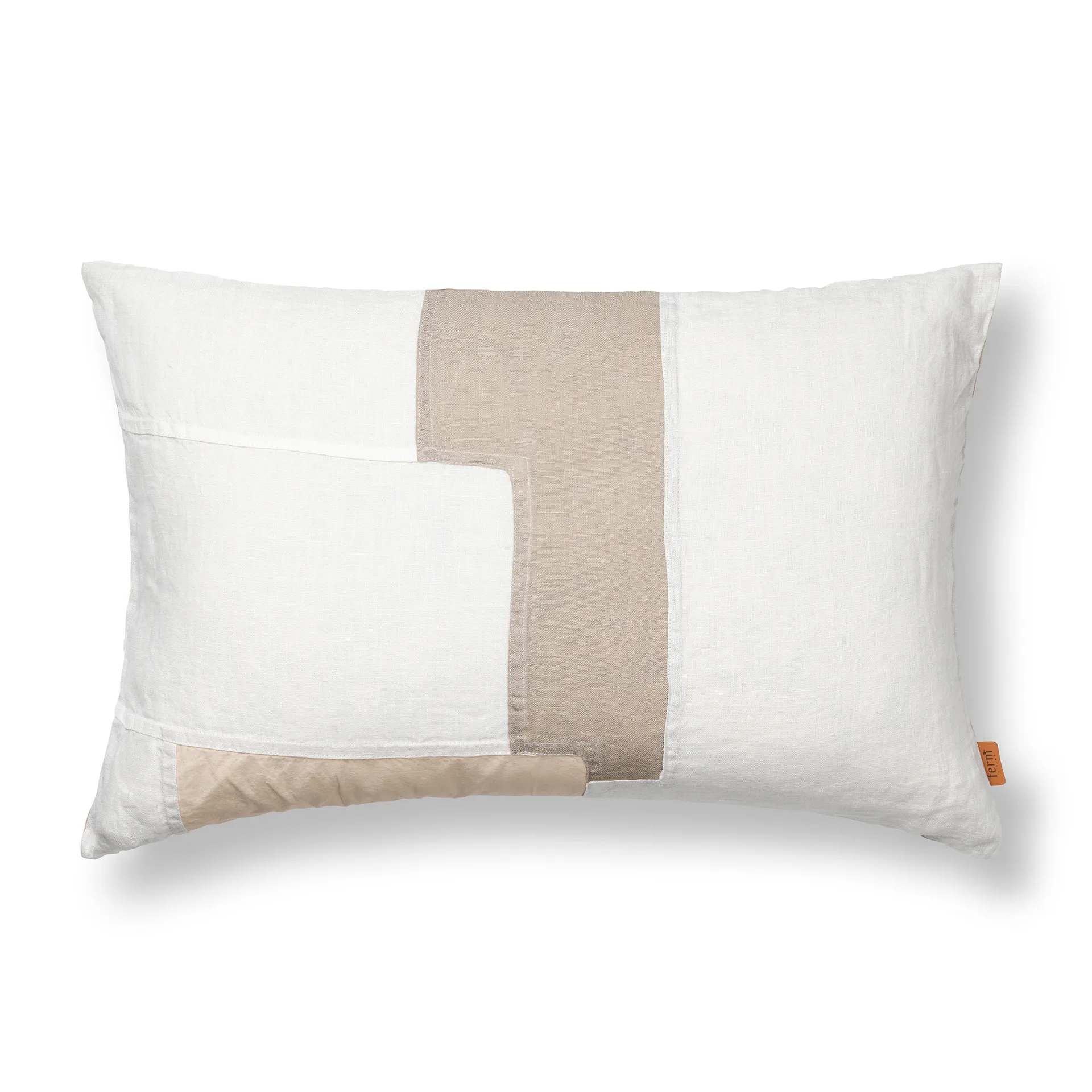 Part kudde off-white, 60x40 cm Ferm Living
