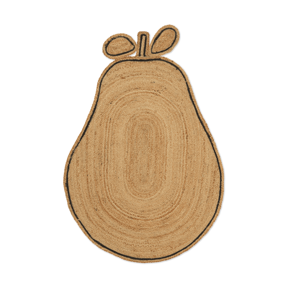 Ferm Living Pear braided jutematta Natural | Skandinavisk Design | Lugg- & Ryamattor | Brun