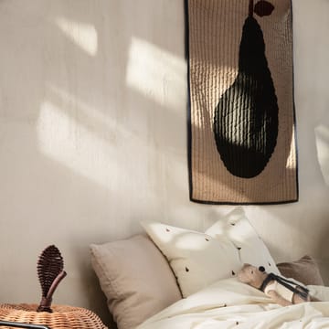 Pear filt 80x110 cm - Sand-mörkgrön - Ferm Living