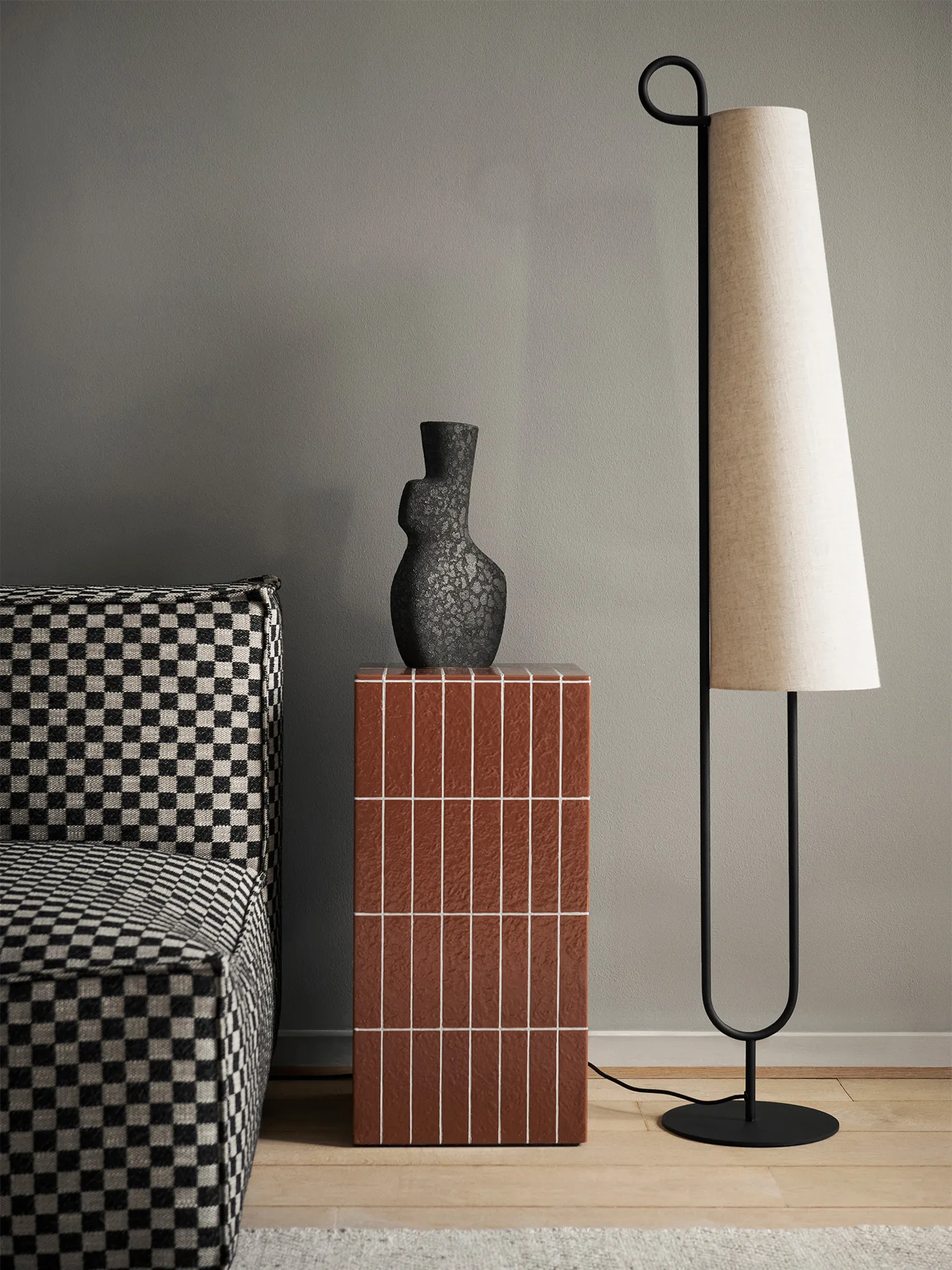 Pillar piedestal, Brown Ferm Living