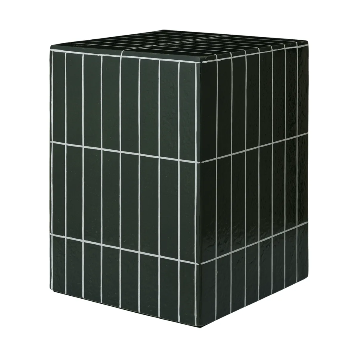 Pillar sidobord, Dark green, 32x32x42 cm Ferm Living