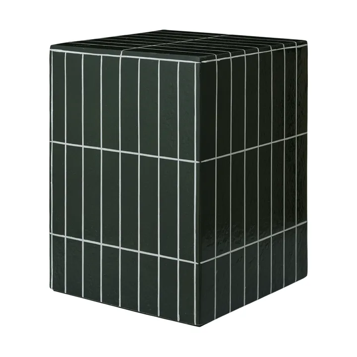 Pillar sidobord - Dark green, 32x32x42 cm - Ferm Living
