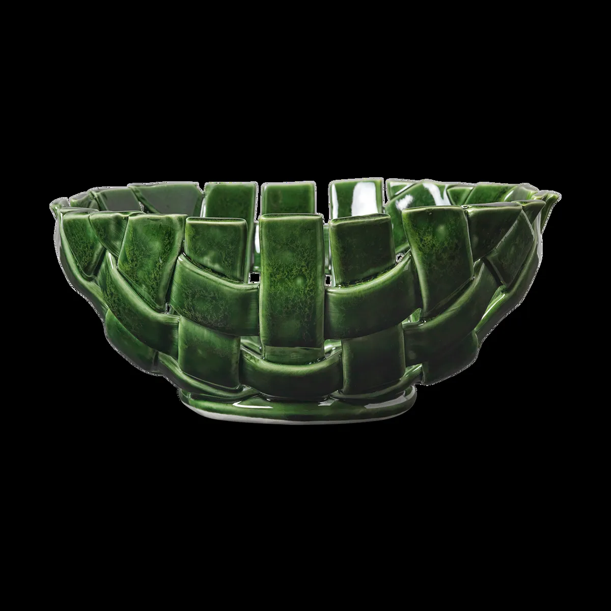 ferm LIVING Plait skål Ø24 cm Emerald green