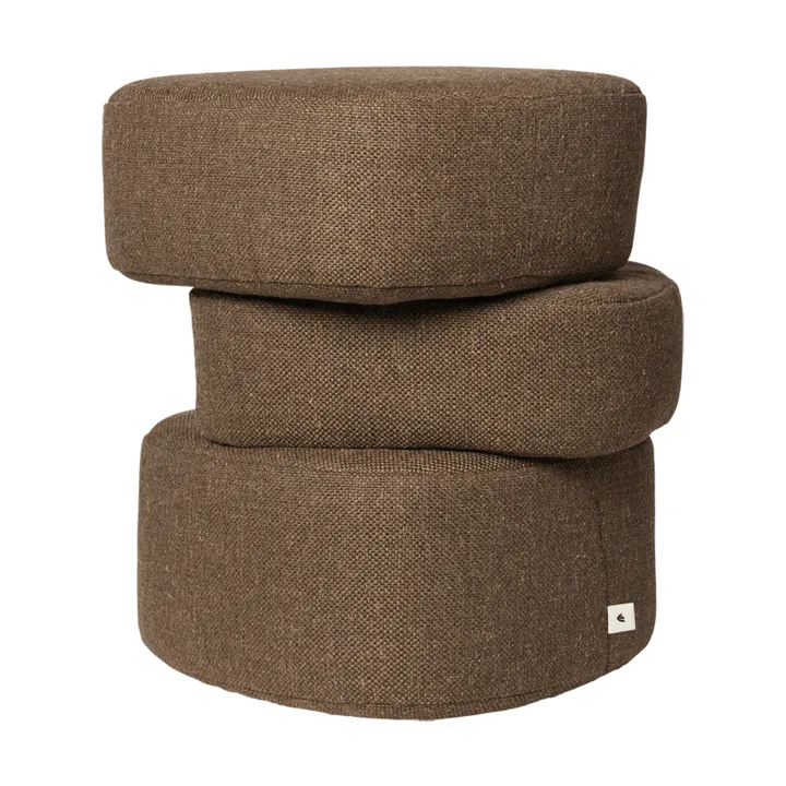 Plyo staple sittpuff - Dark brown - Ferm Living