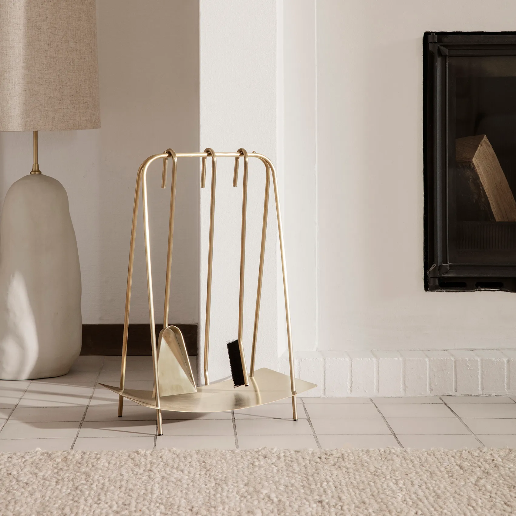 Port eldställ, Mässing Ferm Living