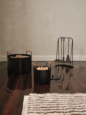 Port vedkorg, 42x40x32,4 cm - Black - Ferm Living