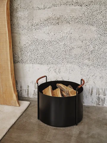 Port vedkorg, 42x40x32,4 cm - Black - Ferm Living