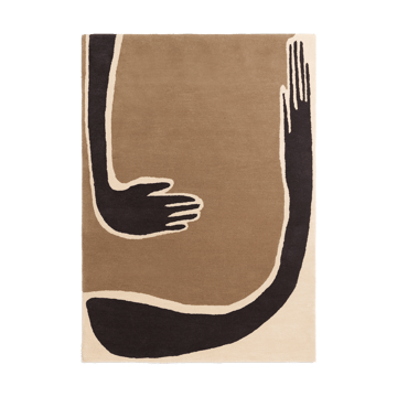 Pose matta - Coffee-off white, 140x200 cm - Ferm Living
