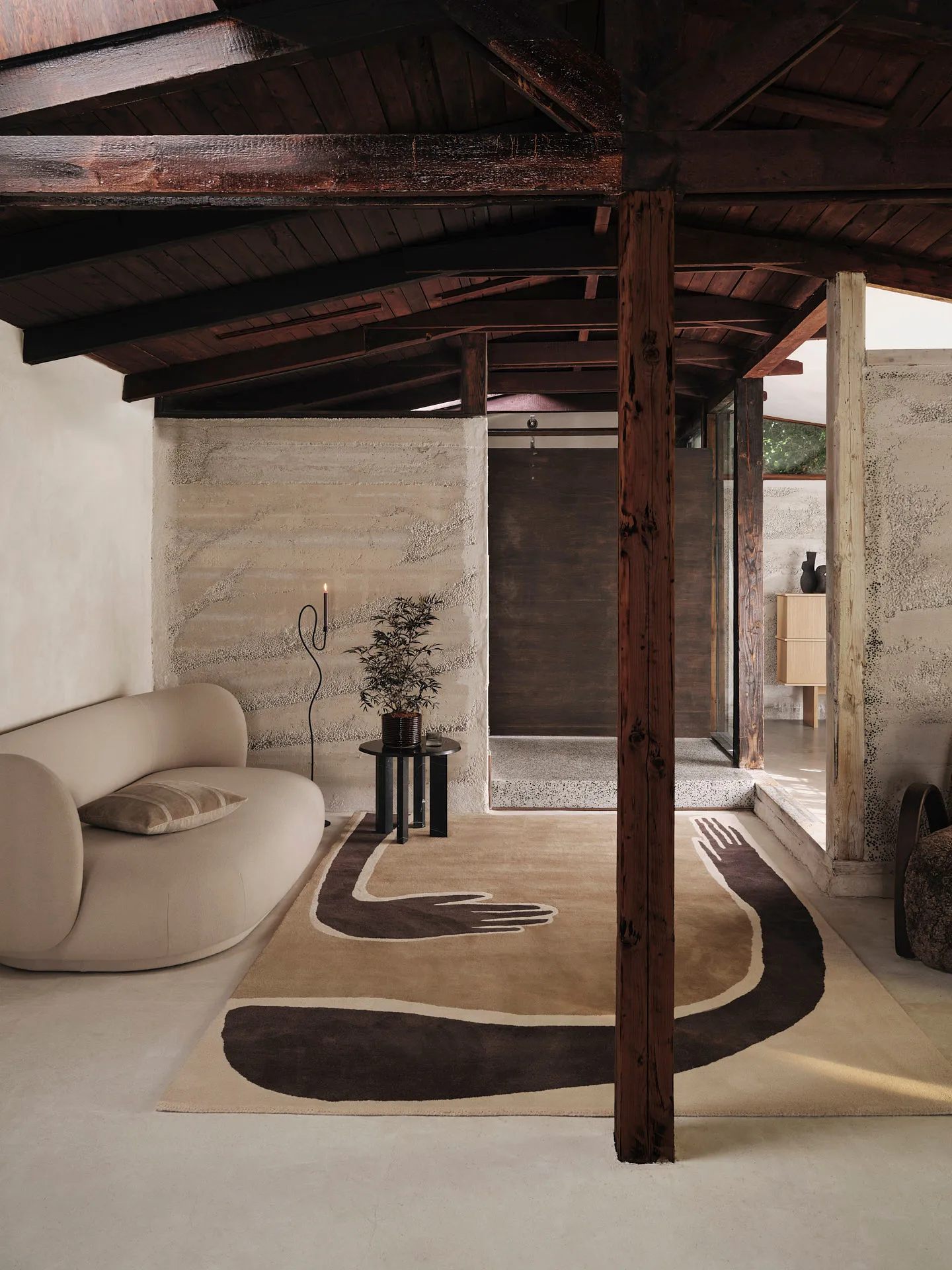 Pose matta, Coffee-off white, 200x300 cm Ferm Living