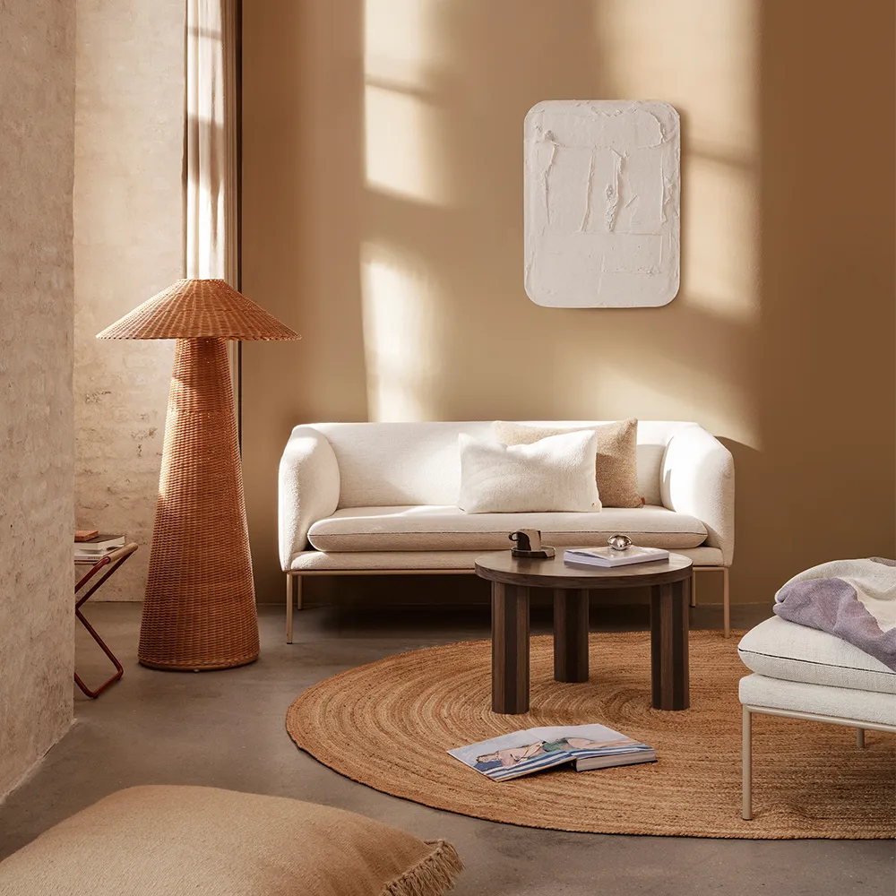 Post Soffbord, oak smoked, large, stars Ferm Living