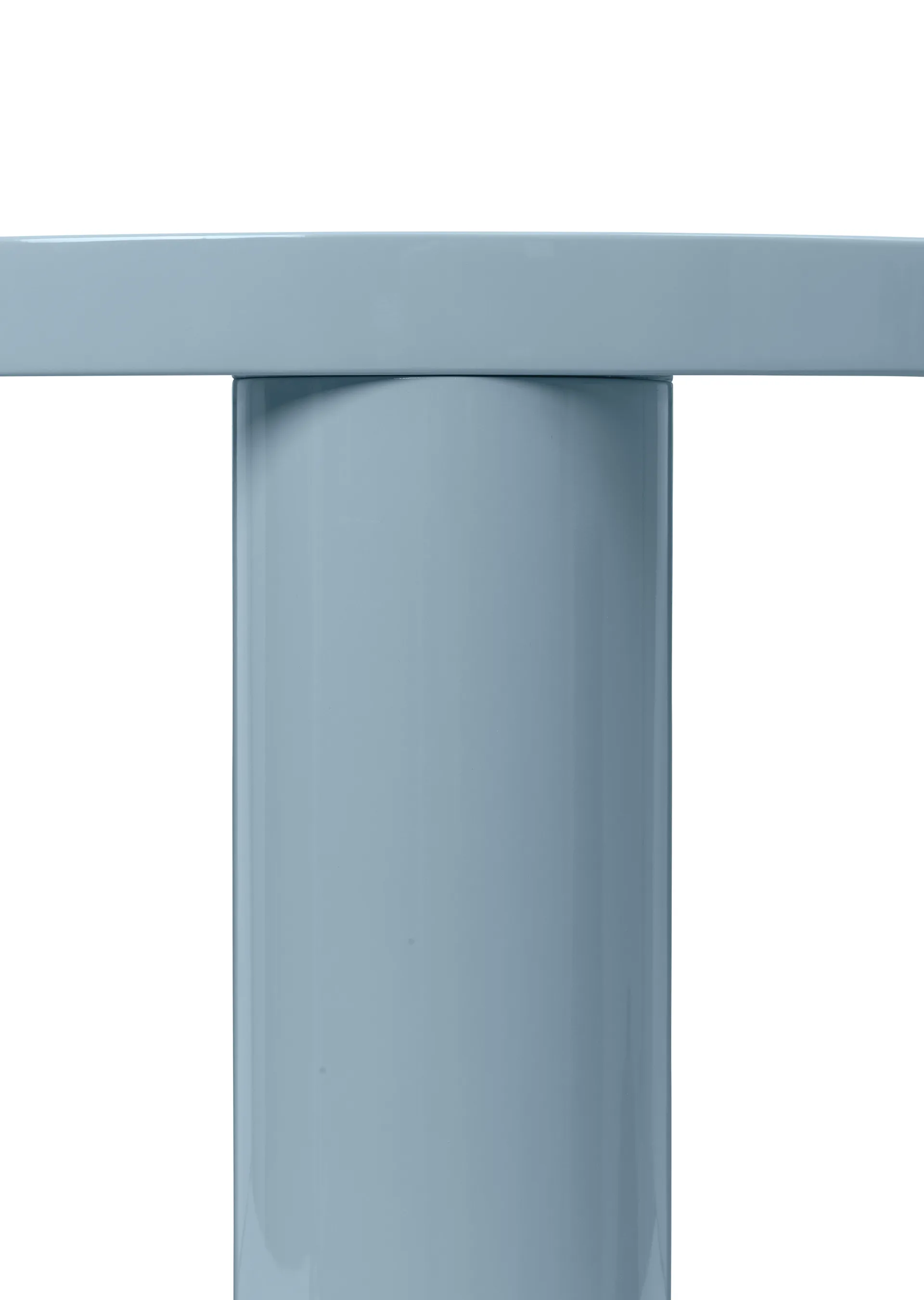 Post soffbord small Ø65 cm, Ice Blue Ferm Living