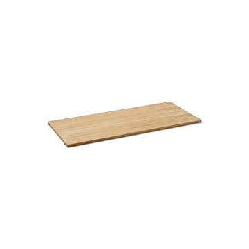Punctual Perforated hylla 90 cm - oak oiled, light grey - Ferm Living
