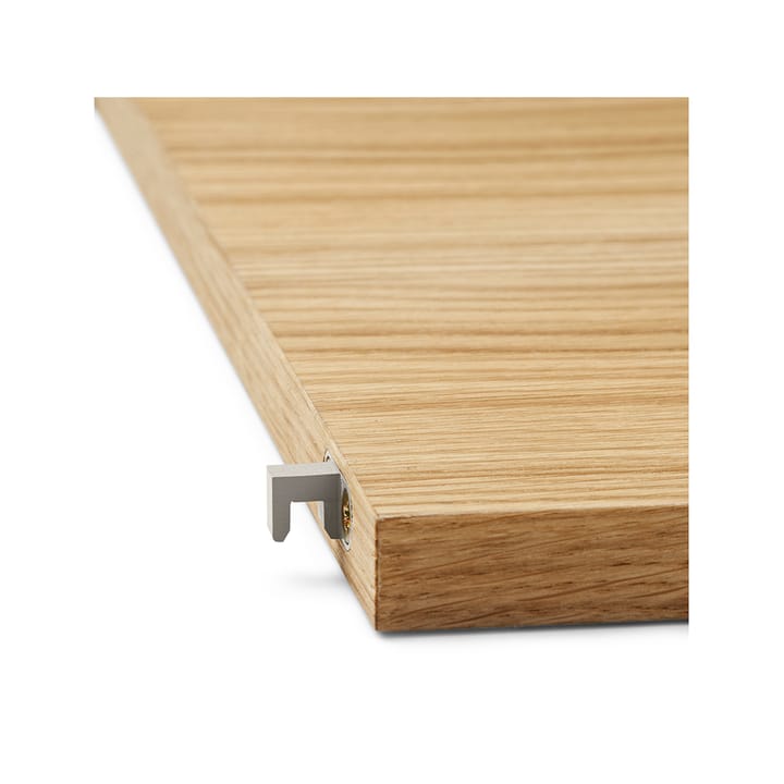 Punctual Perforated hylla 90 cm, oak oiled, light grey Ferm Living