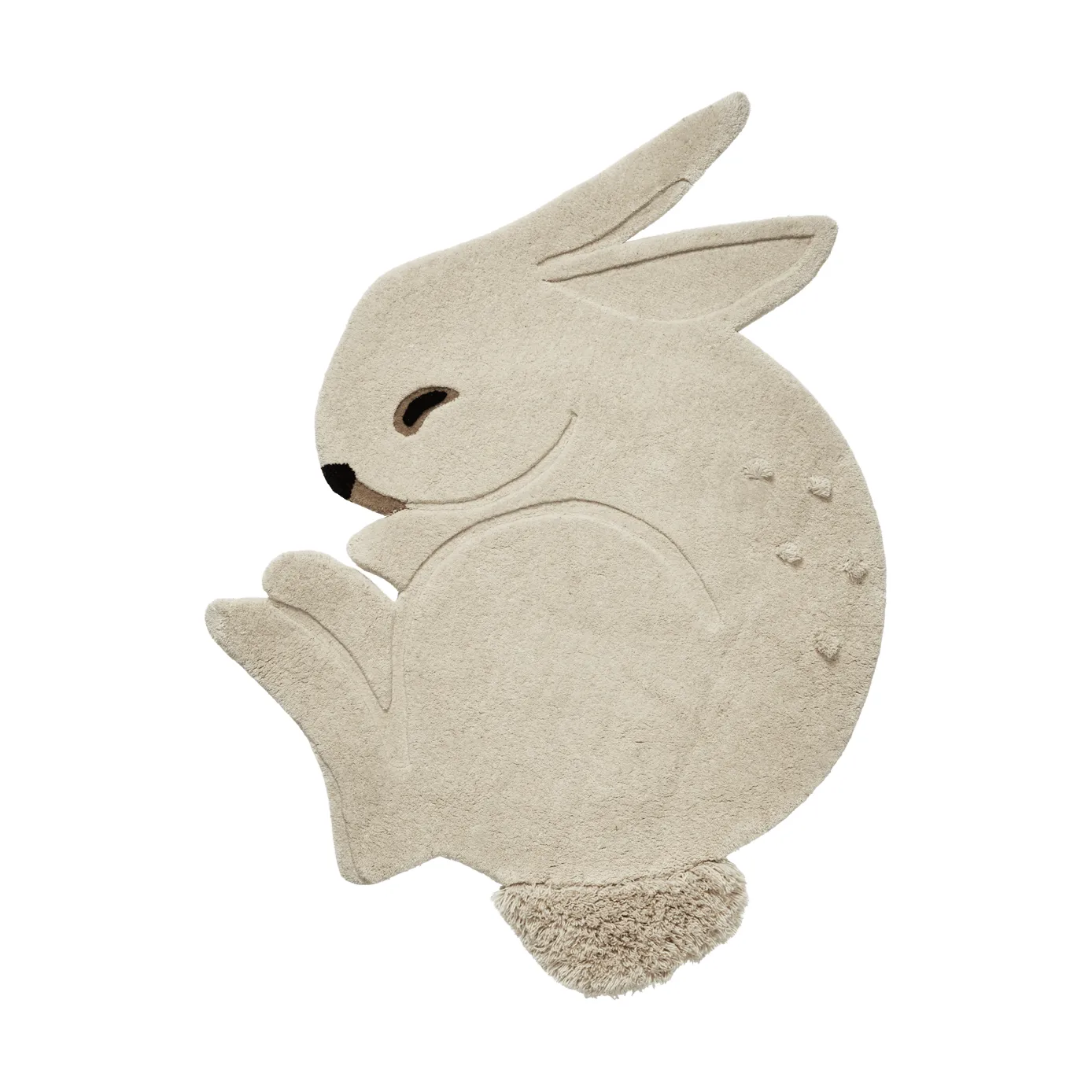 Rabbit tuftad matta, Off-white, 88x120 cm Ferm Living