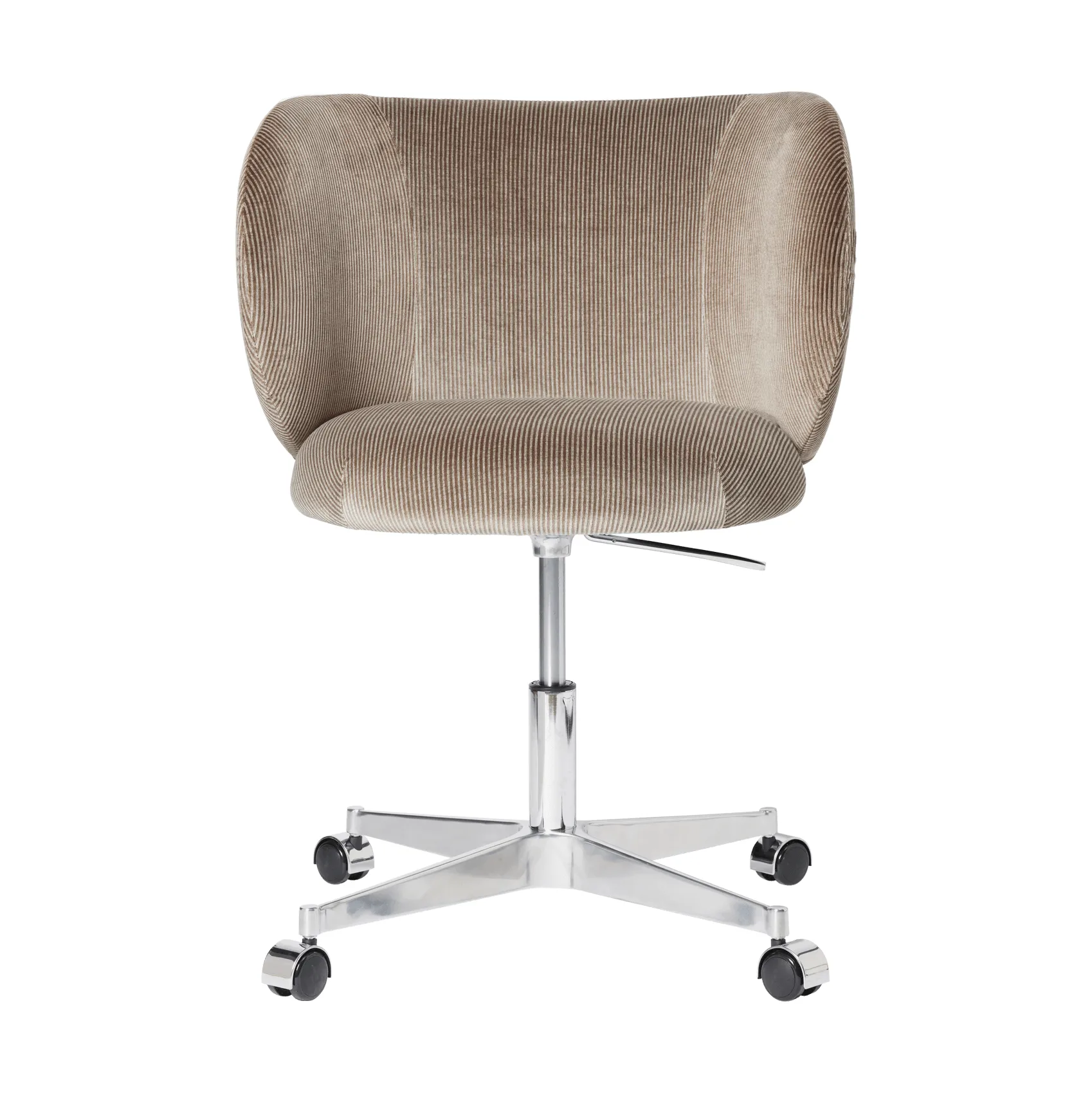 Rico dining chair på hjul Devoré Velvet, Flint Grey Ferm Living