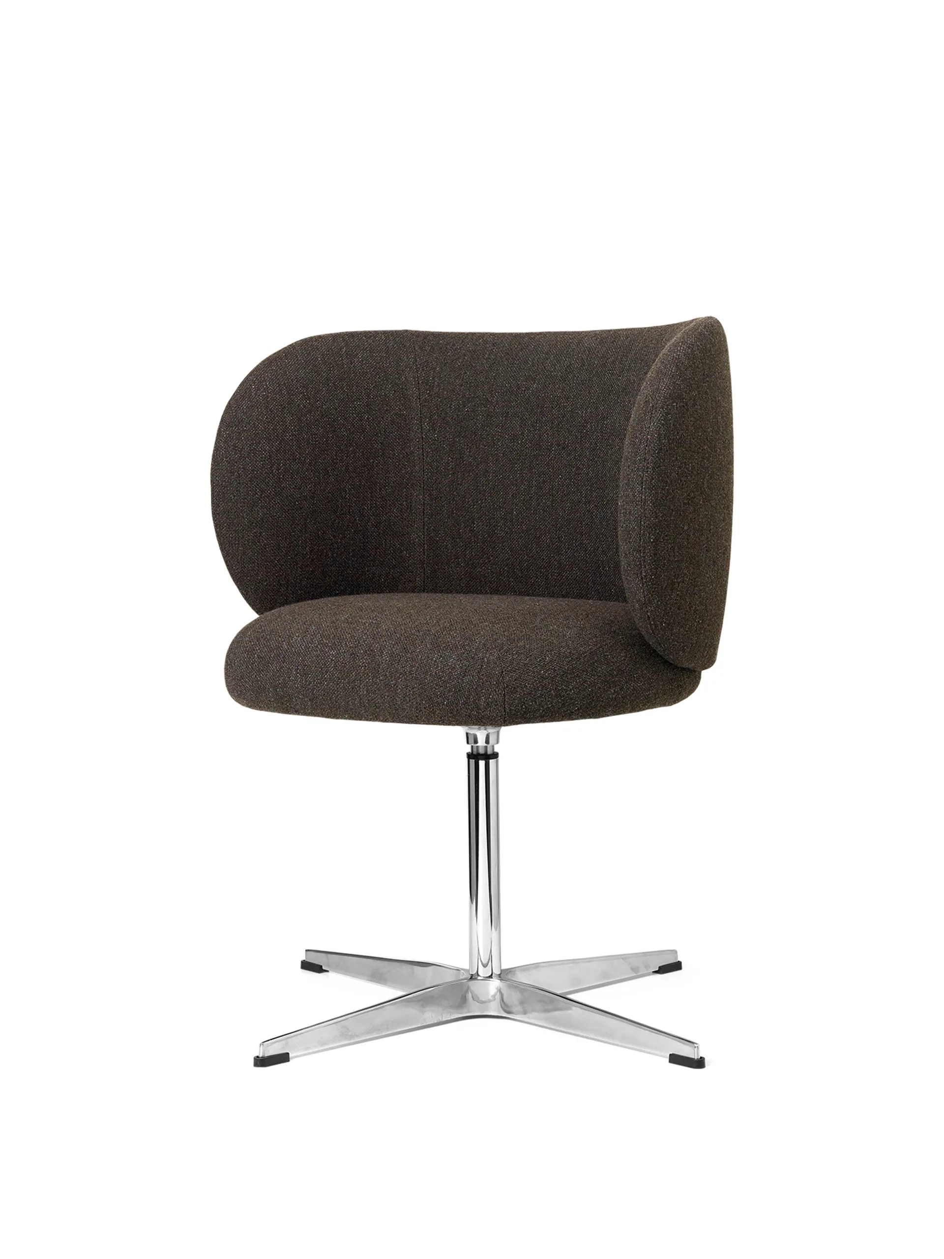 Rico dining chair swivel hallingdal, Dark grey brown Ferm Living