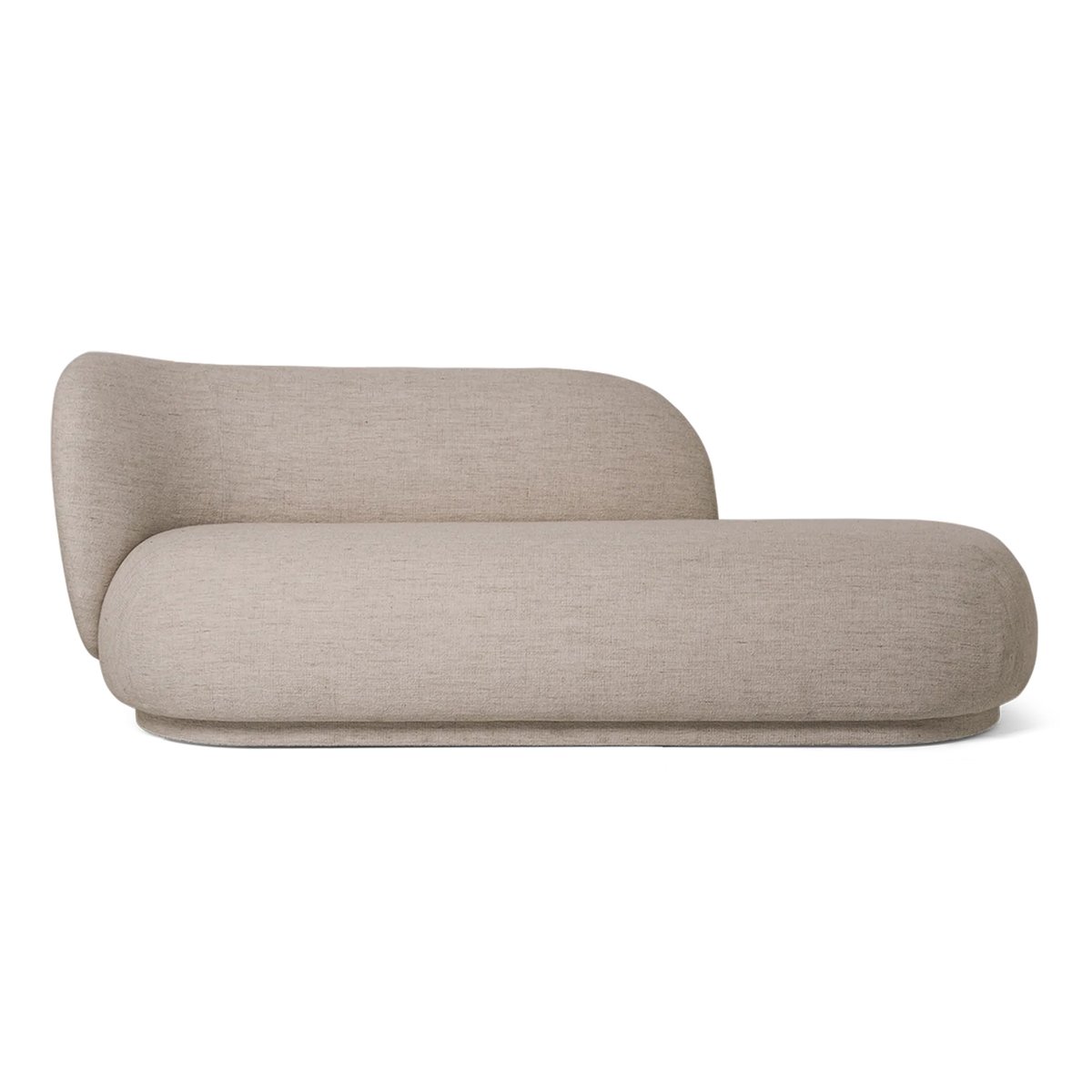 Ferm Living Rico divan bouclé vänster Sand | Skandinavisk Design | Soffor | Beige