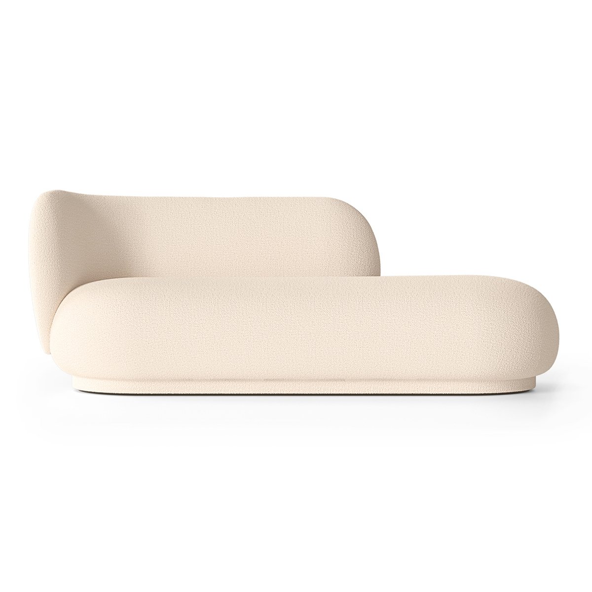 Ferm Living Rico divan bouclé vänster Wool offwhite
