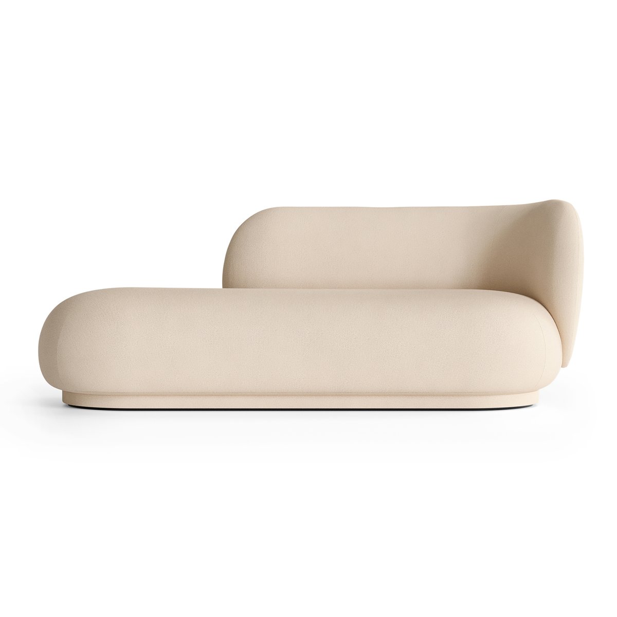 Ferm Living Rico divan höger Brushed offwhite | Skandinavisk Design | Soffor | Vit