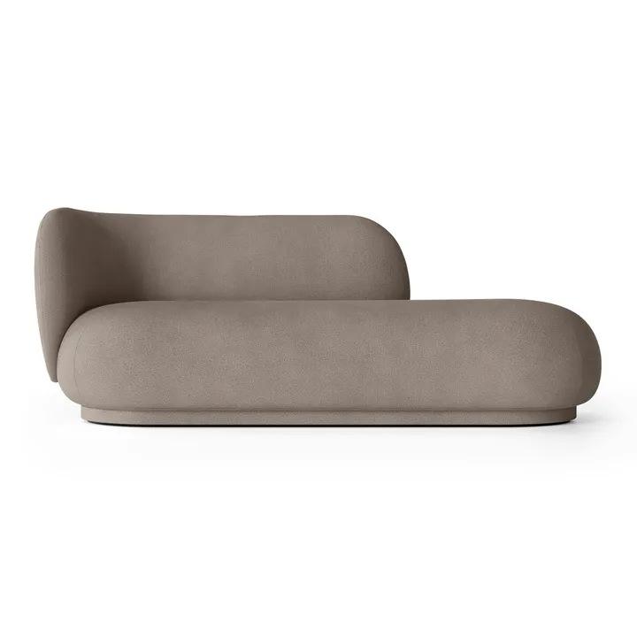 Rico divan schäslong vänster - Brushed warm grey - Ferm Living