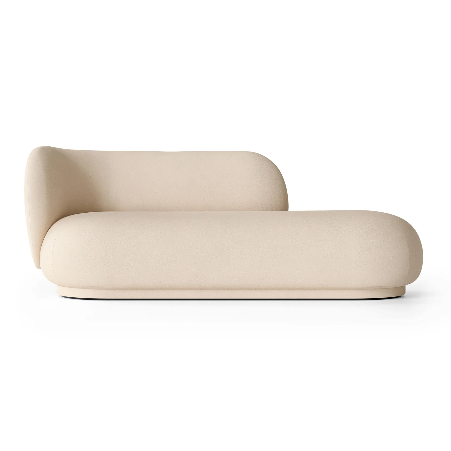 Rico divan vänster, Brushed offwhite Ferm Living