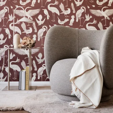 Rico lounge chair fåtölj - brown, brushed - Ferm Living