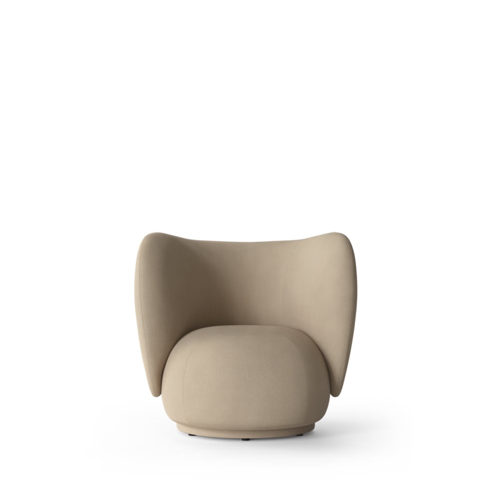 Ferm Living Rico lounge chair fåtölj sand, brushed | Skandinavisk Design | Fåtöljer & Fotpallar | Beige