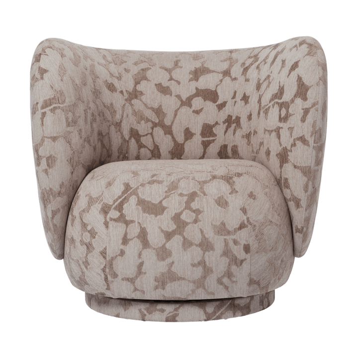 Rico lounge chair fåtölj swivel - Cilla-Taupe - Ferm Living
