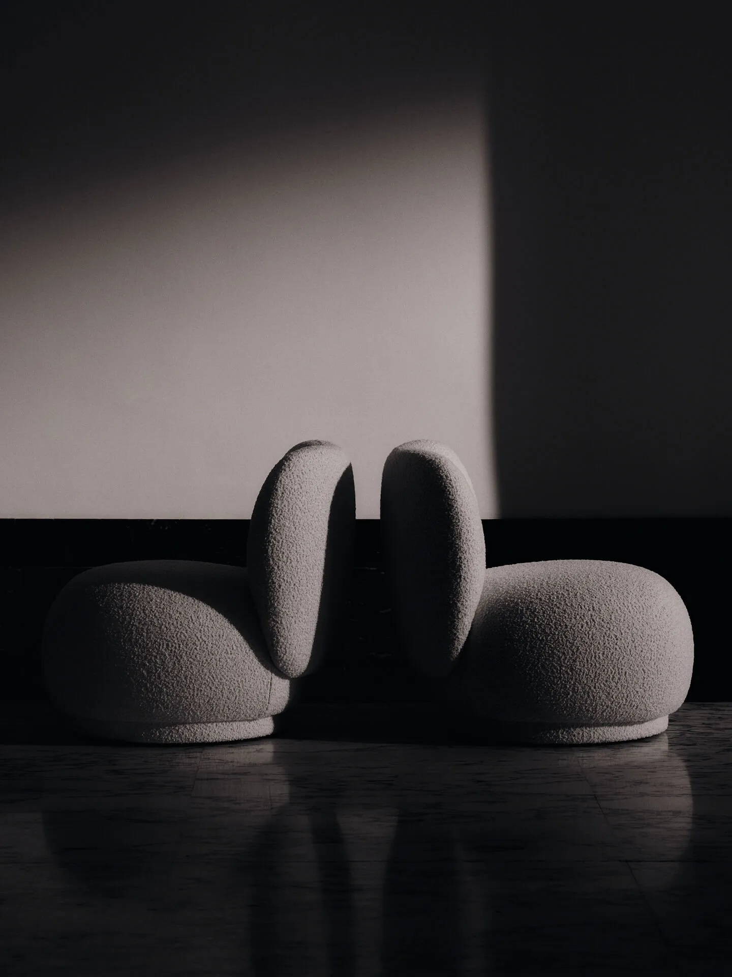 Rico lounge chair piccolo fåtölj, Nordic Bouclé-Off-white Ferm Living