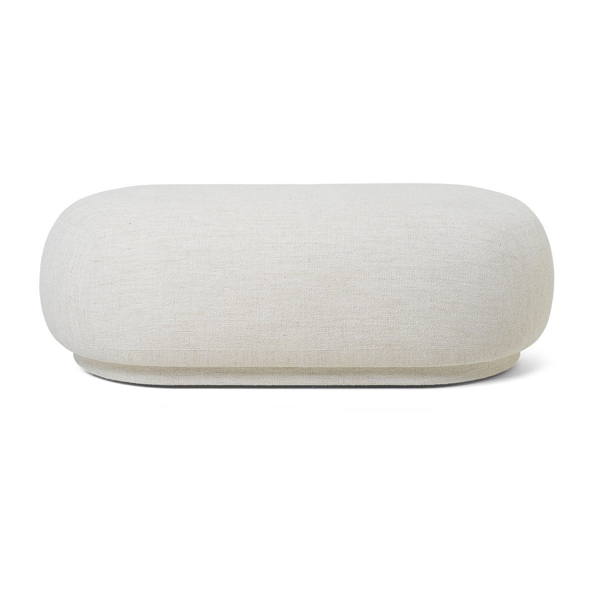 Ferm Living Rico ottoman Bouclé offwhite | Skandinavisk Design | Sittpuffar | Vit