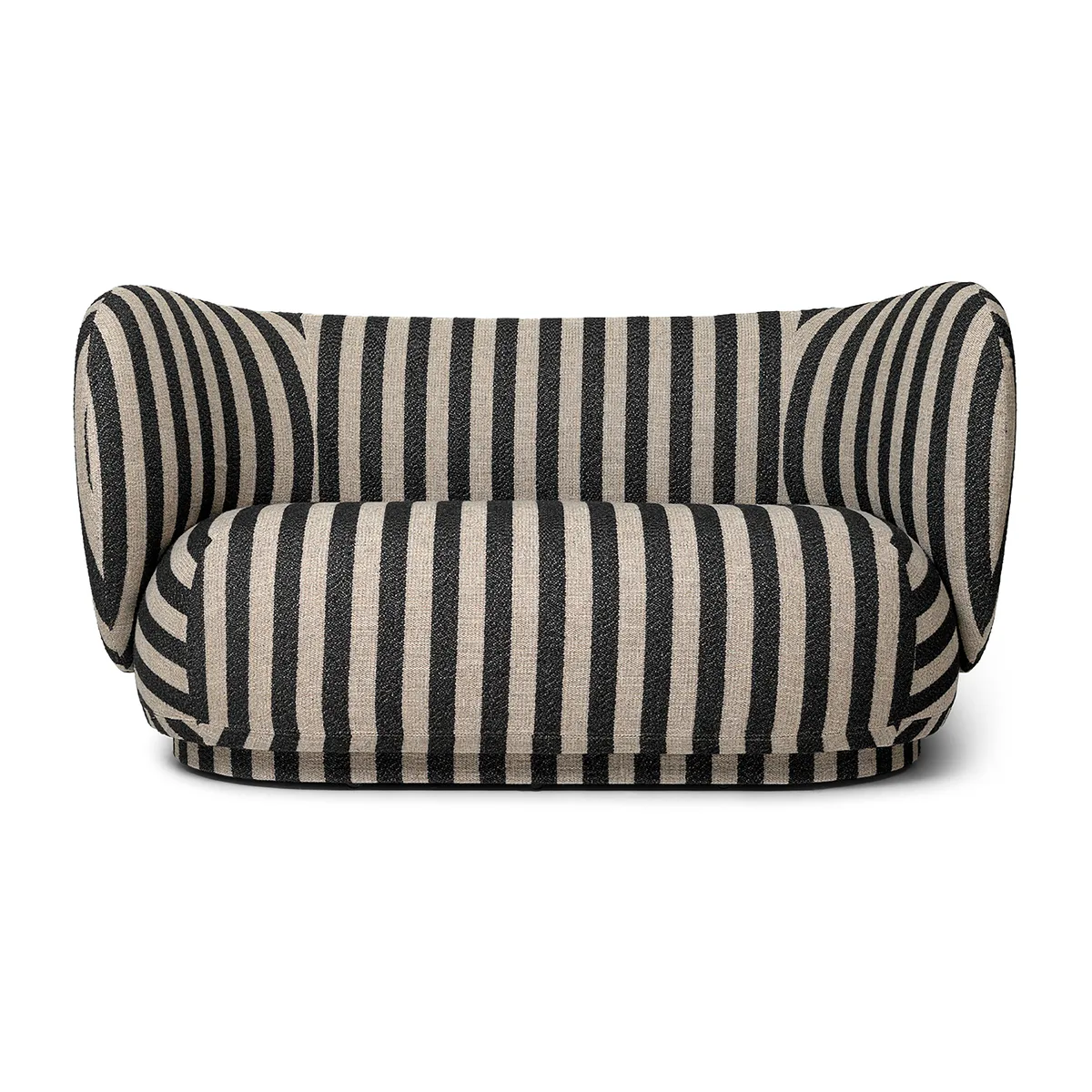 ferm LIVING Rico soffa 2-sits Louisiana sand black