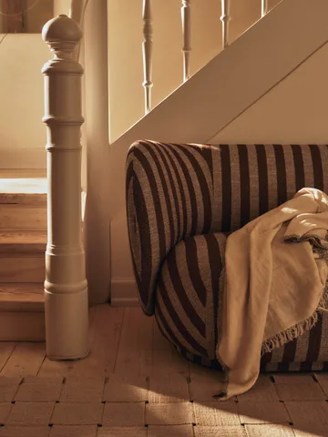 Rico soffa 2-sits - Louisiana, Sand-chocolate - Ferm Living