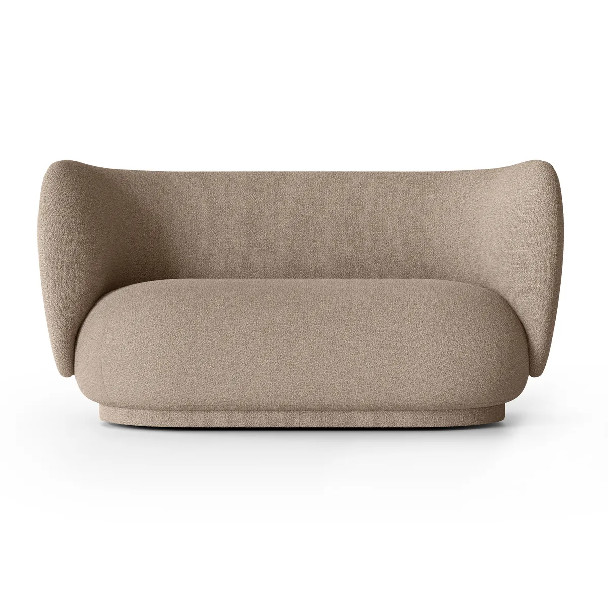 ferm LIVING Rico soffa bouclé 2-sits Bouclé sand