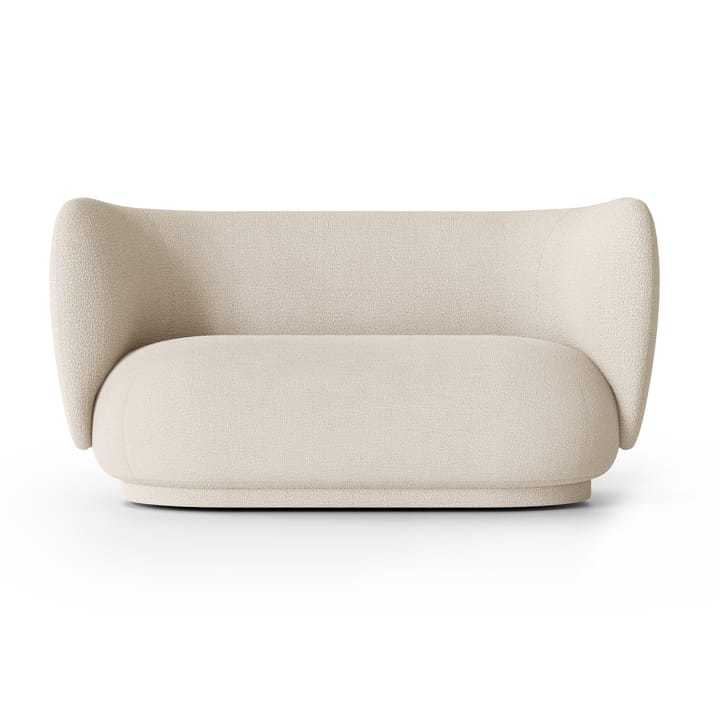 Rico soffa bouclé 2-sits - Wool bouclé offwhite - Ferm LIVING