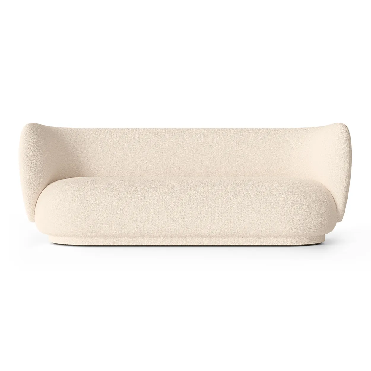 Ferm Living Rico soffa bouclé 3-sits Wool bouclé offwhite