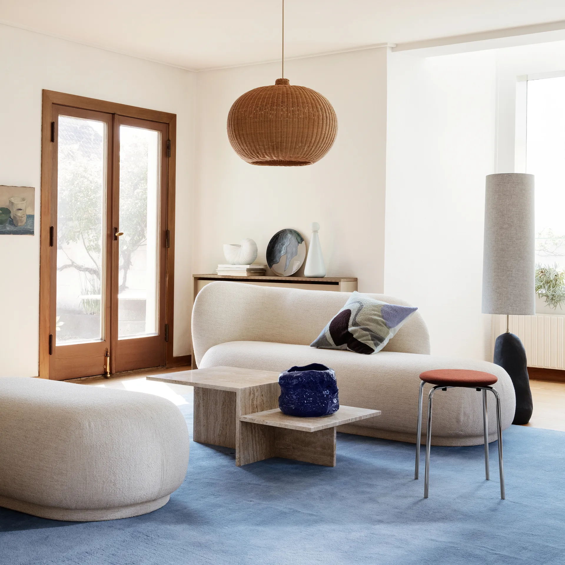 Rico soffa bouclé 4-sits, Bouclé offwhite Ferm Living