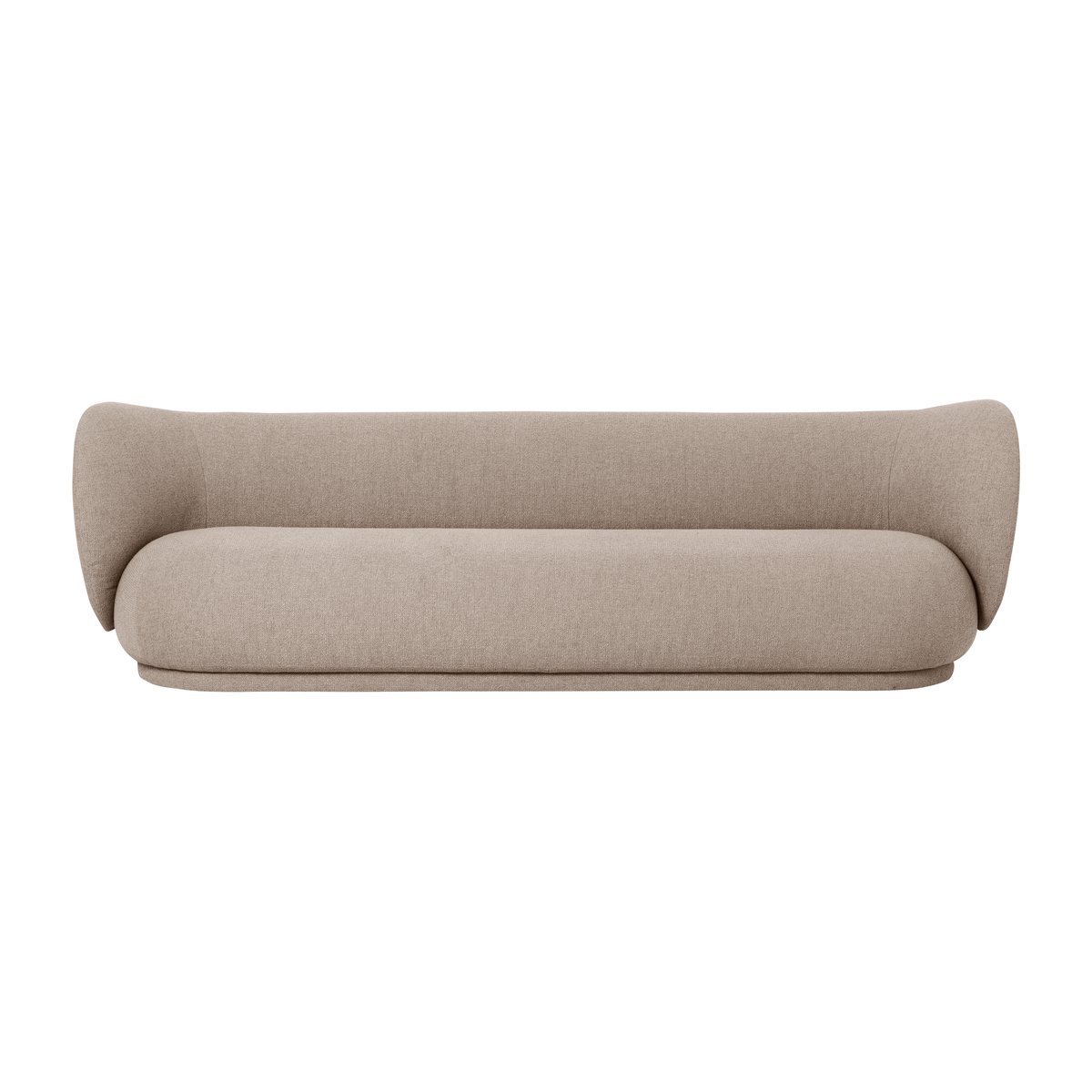 Ferm Living Rico soffa bouclé 4-sits Bouclé sand | Skandinavisk Design | Soffor | Beige