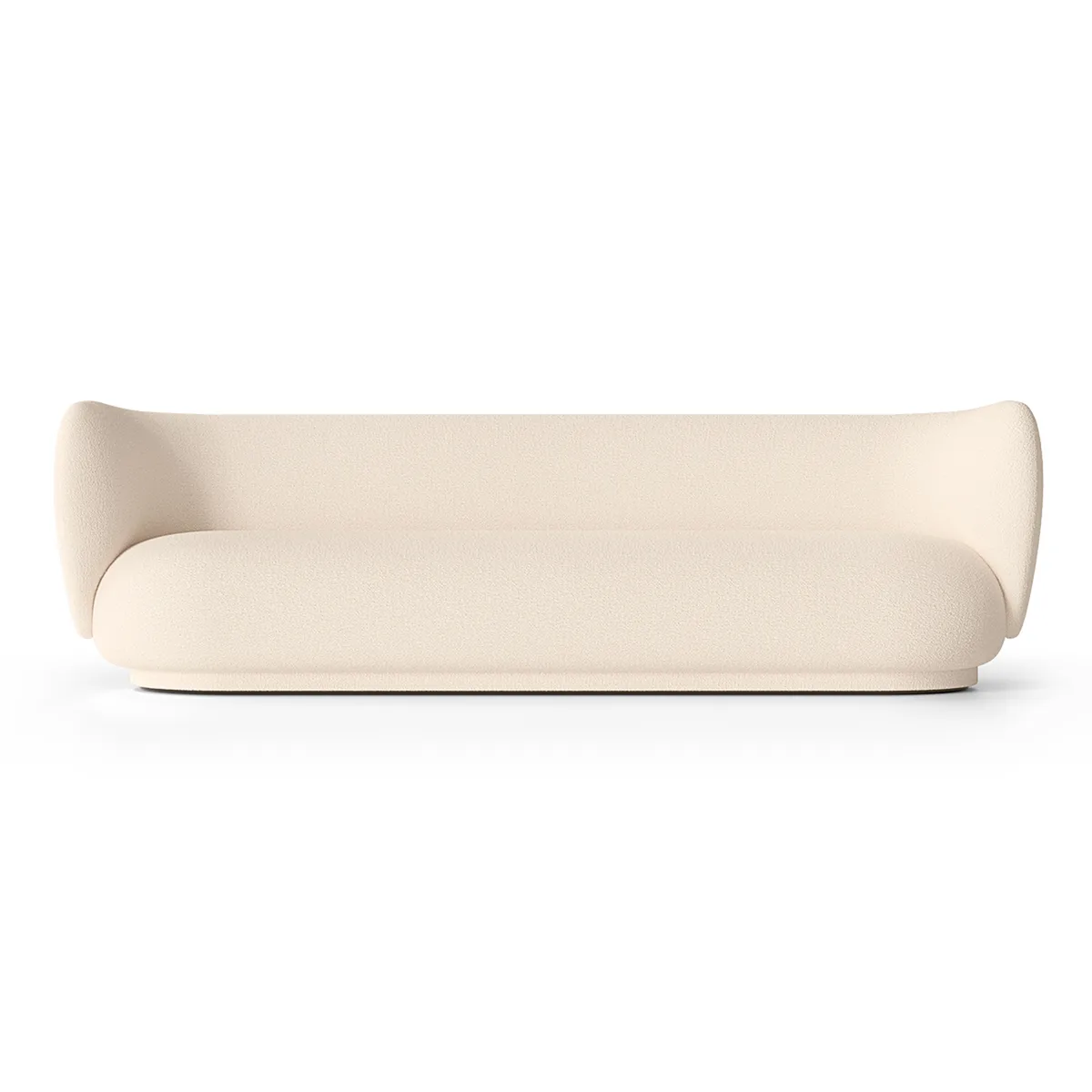 ferm LIVING Rico soffa bouclé 4-sits Wool bouclé offwhite
