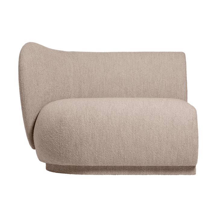 Rico soffmodul armrest L Soft Bouclé - Natural - Ferm Living