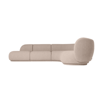 Rico soffmodul armrest L Soft Bouclé - Natural - Ferm Living