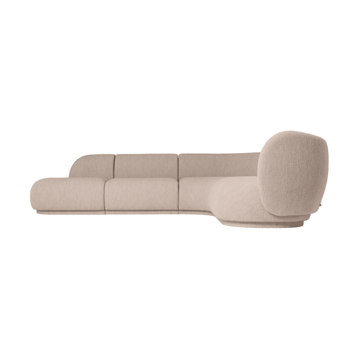 Rico soffmodul armrest L Soft Bouclé, Natural Ferm Living