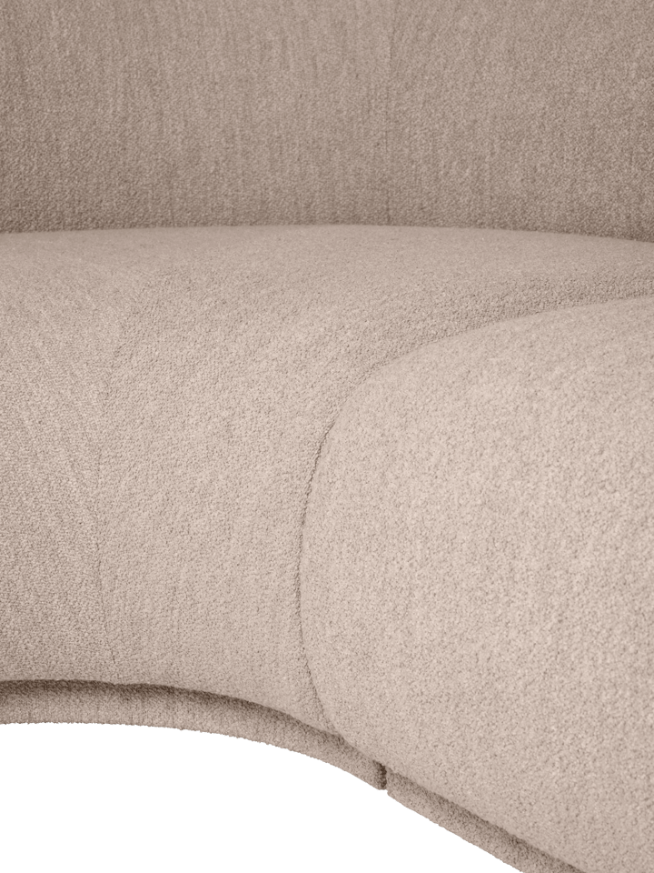 Rico soffmodul armrest L Soft Bouclé, Natural Ferm Living