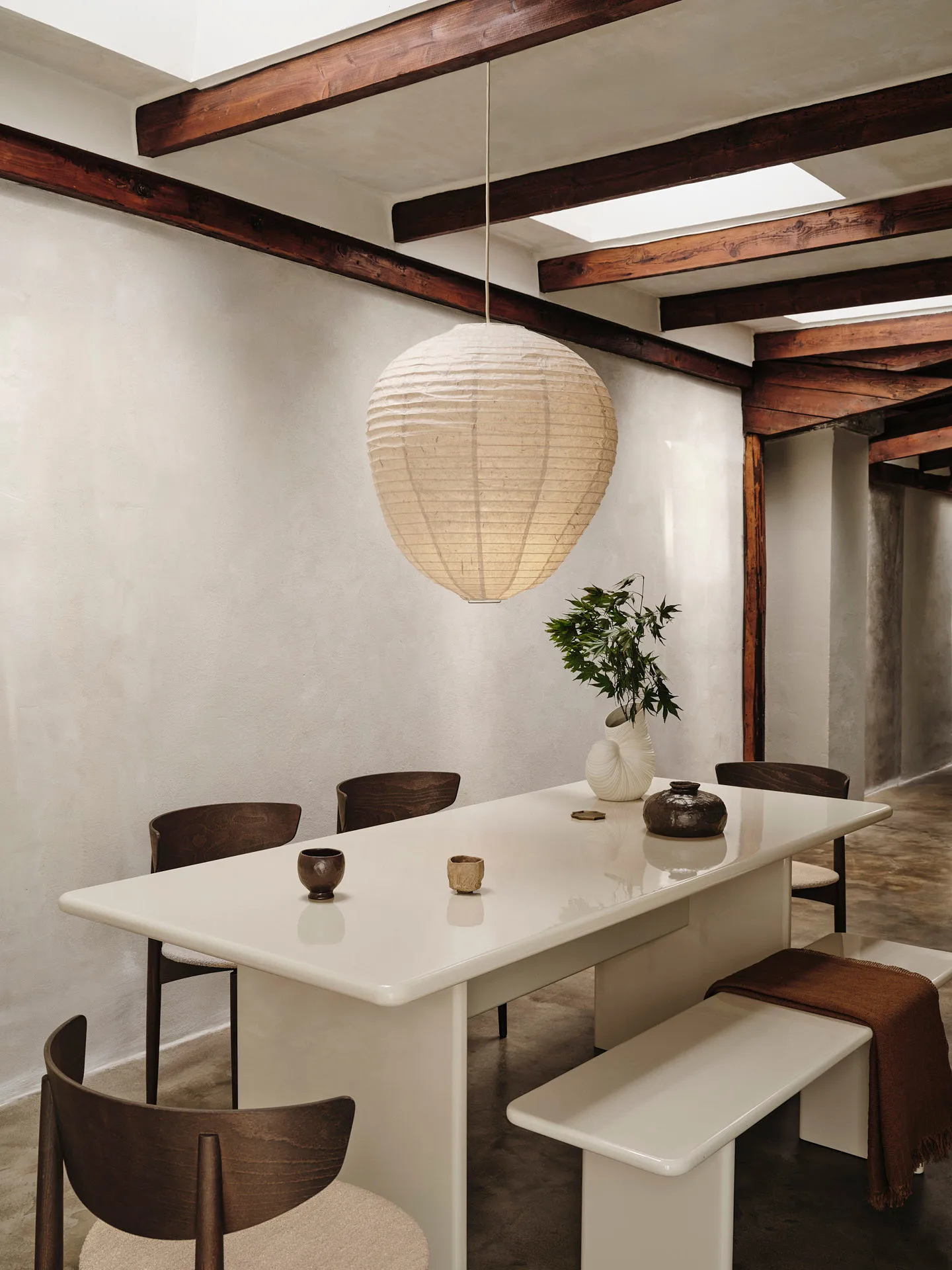 Rink bänk 140 cm, Eggshell Ferm Living