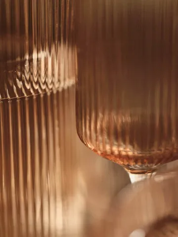 Ripple Champagne flutes champagneglas 15 cl 2-pack - Blush - Ferm Living