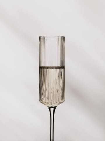 Ripple Champagne flutes champagneglas 15 cl 2-pack - Clear - Ferm Living