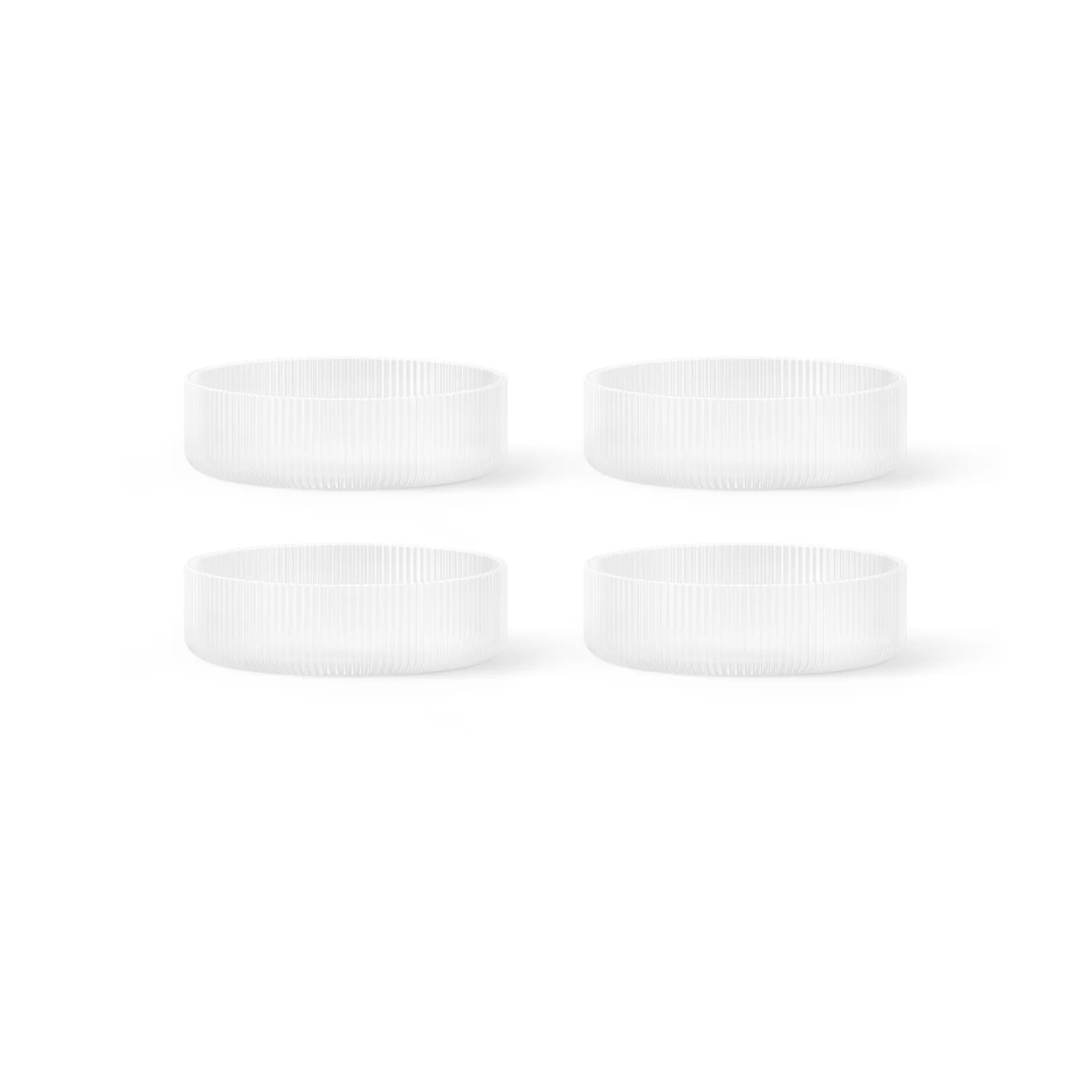 Ripple frukostskål 4-pack, Frosted Ferm Living